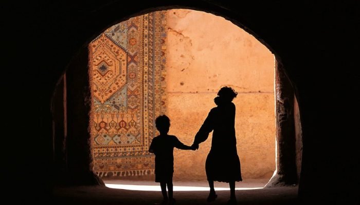 silhouette-d-enfants-maroc- marrakech