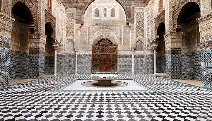 The Al-Qarawiyyin Mosque in Fez, Morocco